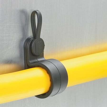 Panduit Cable Clip, Nylon 6/6, 0.88 in Bundle Dia., Black, 500 PK PC087-H25D-D0